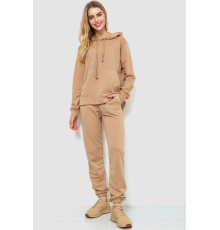 Спорт костюм жіночий двонитка, колір бежевий, 244R009