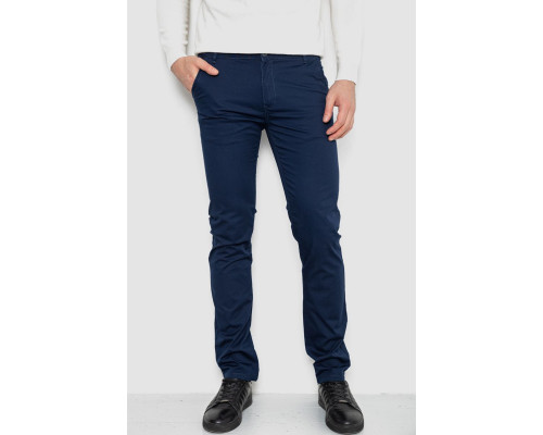 Брюки мужские, цвет темно-синий, 244R4203