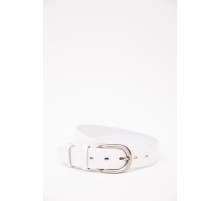 Ремень женский кожаный, цвет белый, 196RL35Y0W20