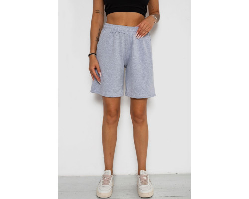 Шорти жіночі однотонні, колір сірий, 238R57820