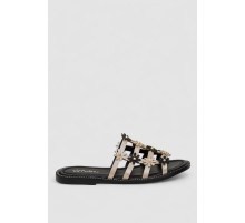 Шлепанцы женские, цвет золотистый, 244RSL81489