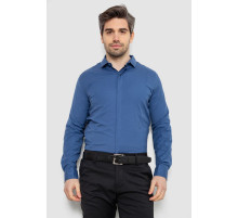 Сорочка чоловіча однотонна, колір джинс, 186R2100