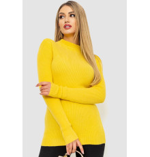 Кофта жіноча однотонна базова, колір жовтий, 244R2032