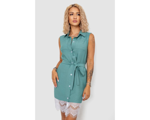 Сукня на ґудзиках, колір оливковий, 102R388