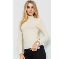 Гольф женский однотонный, цвет кремовый, 204R052