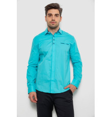 Сорочка чоловіча, колір бірюзовий, 214R7150