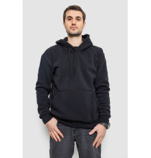 Худи мужской на флисе однотонный, цвет чернильный, 241R2650