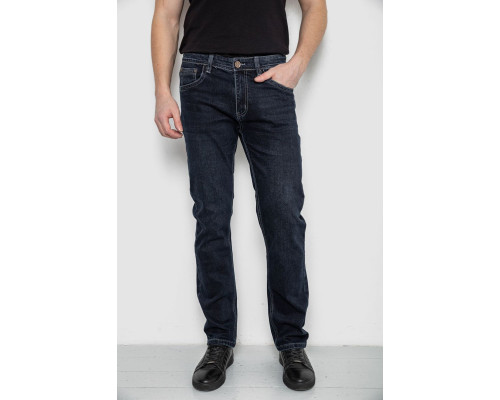 Джинси чоловічі демісезонні, колір темно-синій, 243R8136