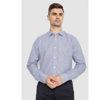 Рубашка мужская котоновая повседневная, цвет молочно-серый, 247R420