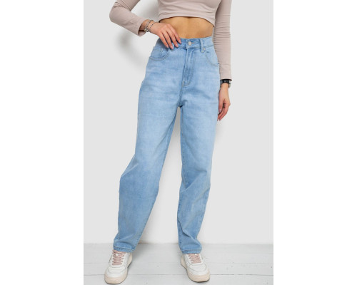 Джинси жіночі MOM, колір блакитний, 255RM580