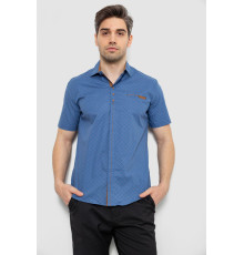 Чоловіча сорочка з принтом, колір синій, 186R7482