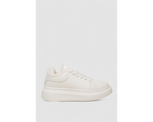 Кроссовки женские зимние на меху, цвет белый, 248RA2256