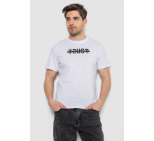 Футболка мужская с принтом, цвет белый, 241R1902