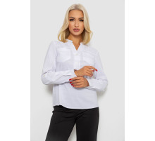 Блуза однотонная, цвет белый, 230R96-10