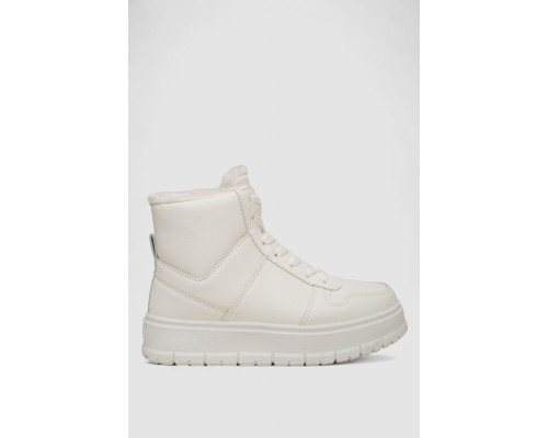 Кросівки жіночі зимові на хутрі, колір білий, 248RMB07