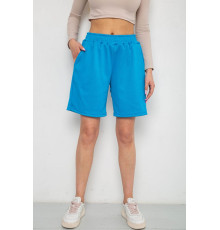 Шорти жіночі в рубчик, колір темно-блакитний, 238R110 Шорти жіночі в рубчик, колір темно-блакитний, 238R110