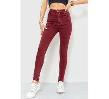 Джинсы женские, цвет бордовый, 164R357