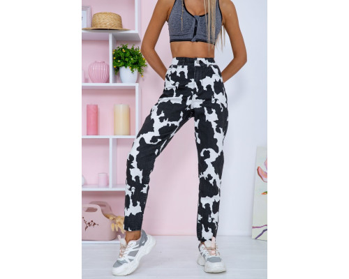 Джинсы женские, цвет черно-белый, 164R998