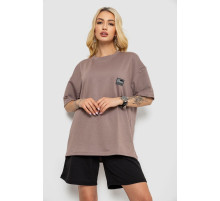 Костюм женский повседневный, цвет мокко, 241R5004-1