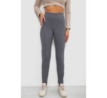 Лосини в рубчик на флісі, колір сірий, 244R1709-1