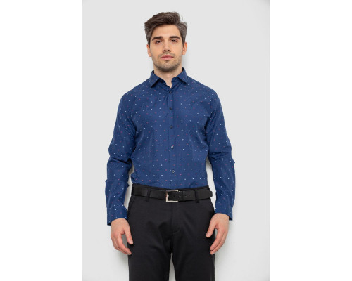 Сорочка чоловіча, колір синій, 214R823
