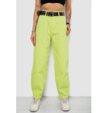 Джинсы женские балоны, цвет салатовый, 182R00315 Джинсы женские балоны, цвет салатовый, 182R00315