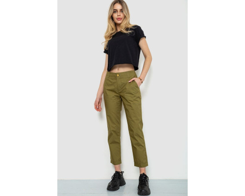 Штани жіночі, колір оливковий, 244R158