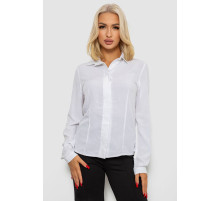 Блуза класична, колір білий, 230R08-2
