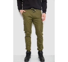 Штани чоловічі з кишенями, колір хакі, 243R8081