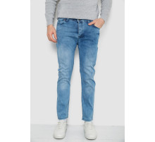 Джинси чоловічі однотонні, колір блакитний, 247R1242