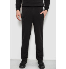 Спортивные штаны мужские однотонные, цвет черный, 244R41277