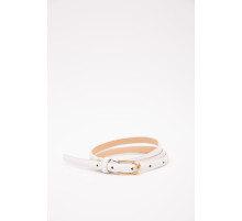 Ремень женский лаковый, цвет белый, 196R1510W631