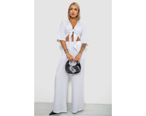 Костюм женский, цвет белый, 258R270