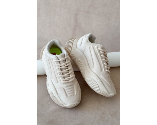 Кроссовки женские текстиль, цвет бежевый, 248RCX1260