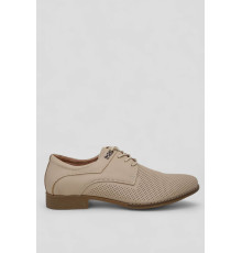 Туфлі чоловічі з перфорацією, колір темно-бежевий, 243RC1592