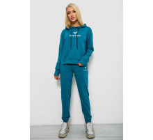 Спортивный костюм женский двухнитка, цвет бирюзовый, 214R1419-007