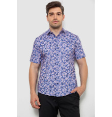 Сорочка чоловіча з принтом, колір бузковий, 214R7341 Сорочка чоловіча з принтом, колір бузковий, 214R7341