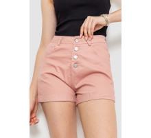 Шорты женские стрейчевые, цвет пудровый, 214R655