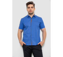 Сорочка чоловіча з принтом, колір електрик, 214R7028