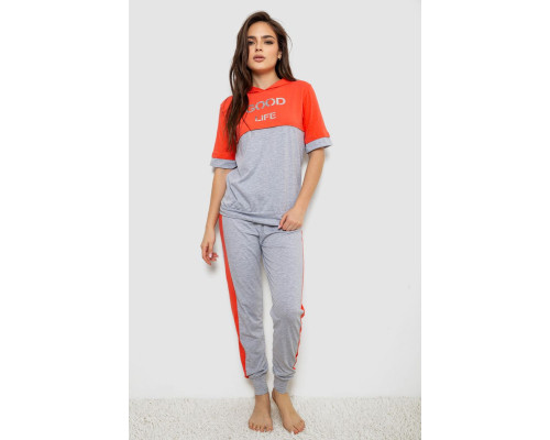 Пижама женская, цвет серый, 243R1488-008