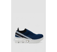 Слипоны мужские текстиль, цвет синий, 248RT8059