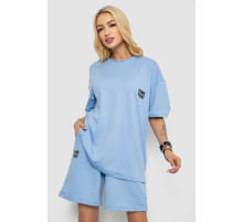 Костюм жіночий повсякденний, колір блакитний, 241R5004