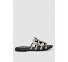 Шлепанцы женские, цвет серебристый, 244RSL81489