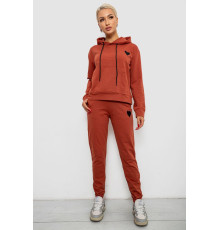 Спортивний костюм жіночий двонитка, колір теракотовий, 214R1419-004