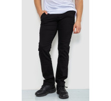 Штани чоловічі стрейч, колір чорний, 244RF804