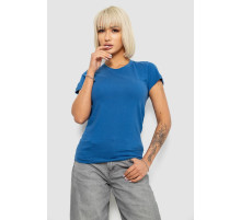 Футболка жіноча однотонна, колір синій, 129R8900