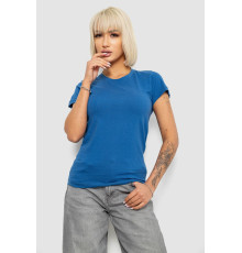 Футболка жіноча однотонна, колір синій, 129R8900