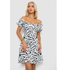 Платье софт с принтом, цвет белый, 230R0105-1