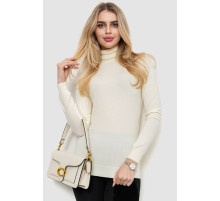 Гольф женский  однотонный, цвет кремовый, 244RA01