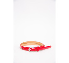 Женский лаковый ремешок красно-серебристого цвета 196R1010W31